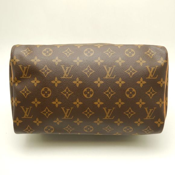 Louis Vuitton Monogram Speedy 30 Handbag Brown - Picture 4 of 7